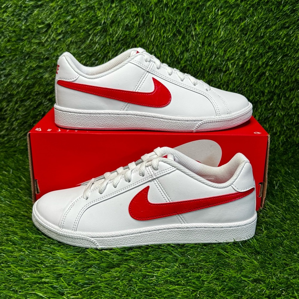 Size 7 - Womens Nike Court Royale White University Red Casual Shoes 749867-114